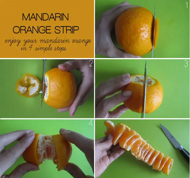 Cutting a Mandarin