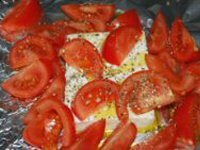 Baked Feta Cheese and Tomatoes