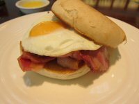 Hot Bacon and Egg Sandwich