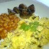 Devilled Scrambled Egg with Baked Beans