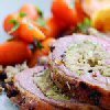 Roast Breast of Lamb with Leek and Chestnut Stuffing