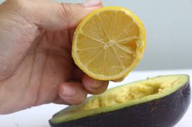 Lemon juice to prevent avocado browning