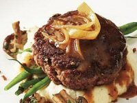 Pork Burgers with Apple and Potato Mash